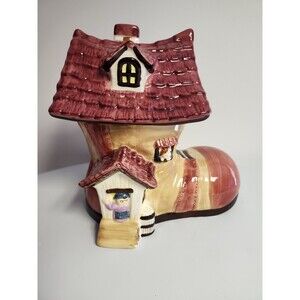 Old Woman Who Lived In A Shoe Cookie Jar Bico Nursery Rhyme